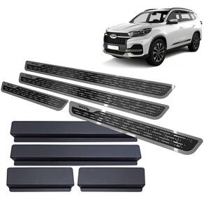 Soleira de Porta Chery Tiggo 8 2021 2022 Preto Alto Relevo