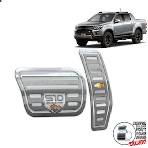 Pedaleira Automático Chevrolet S10 High Country 2022 Prata