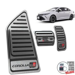Descanso + Pedaleira Corolla Gr Sport 2020 A 2022 Preto