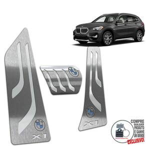 Pedaleira Automático + Descanso Bmw X1 2021/ Prata