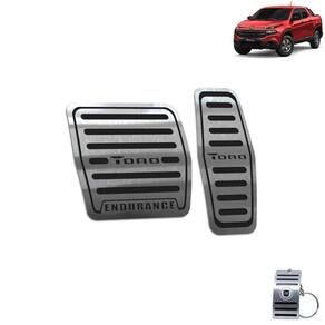 Pedaleira Automático Fiat Toro Endurance 2016 A 2021 Preto