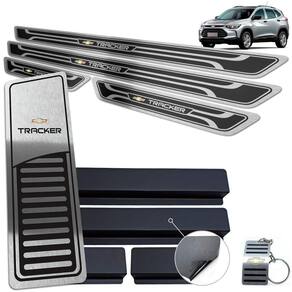 Descanso + Soleira Chevrolet Tracker 2020 Preto Alto Relevo