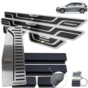 Descanso + Soleira Onix Premier 2020 Preto Alto Relevo