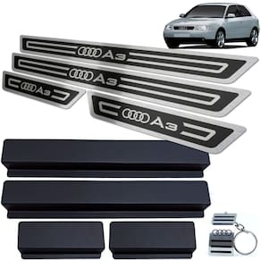 Soleira de Porta Audi A3 1996 a 2006 Preto Alto Relevo