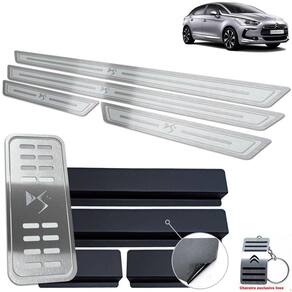Descanso + Soleira Prata Alto Relevo Citroen DS5 2012 A 2018