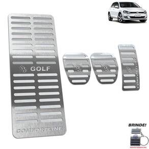 Descanso + Pedaleira Manual Golf Comfortline Prata