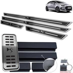Descanso + Soleira Preto Alto Relevo Citroen DS5 2012 A 2018