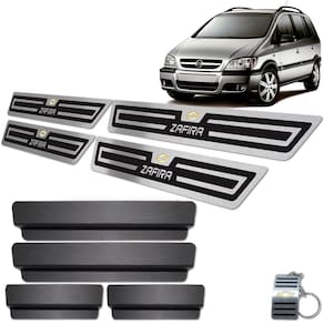 Soleira Chevrolet Zafira 2001 A 2012 Preto Alto Relevo