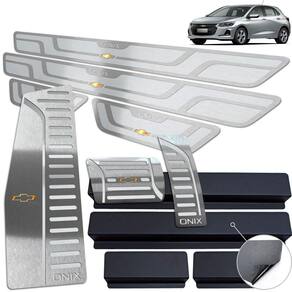 Descanso Pedaleira Automático Soleira Onix 2020 Prata