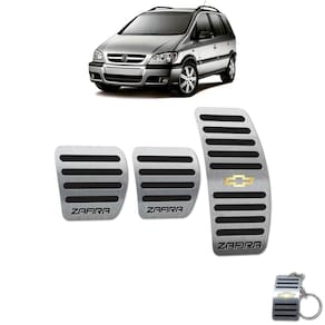Pedaleira Manual Chevrolet Zafira 2001 A 2012 Preto
