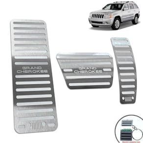 Descanso Pedaleira Jeep Grand Cherokee 2000 a 2010 Prata