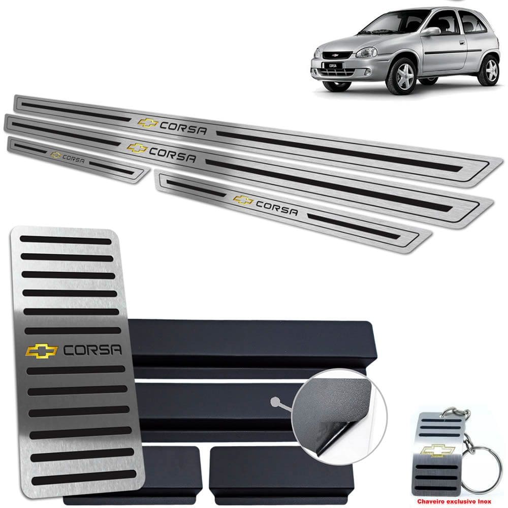 Descanso Soleira Preto Baixo Relevo 4P Corsa 1994 A 2001