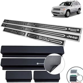 Soleira Jeep Grand Cherokee 2000 a 2010 Preto Alto Relevo