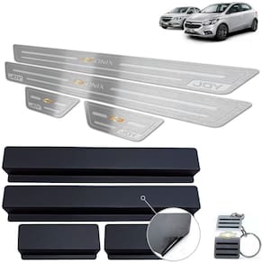 Soleira Chevrolet Onix Joy 2013 A 2020 Prata Baixo Relevo
