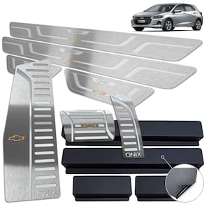 Descanso Soleira Pedaleira Automático Prata Onix 2020