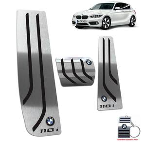 Pedaleira Aut Descanso Bmw 118i (F20/F21) 2012 A 2019 Preto