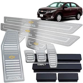 Descanso Pedaleira Manual Soleira Chevrolet Cobalt Prata