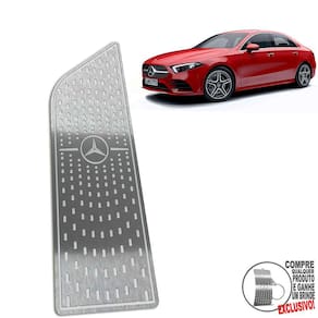 Descanso de Pé Aço Inox Mercedes A200 2019 A 2022 Prata
