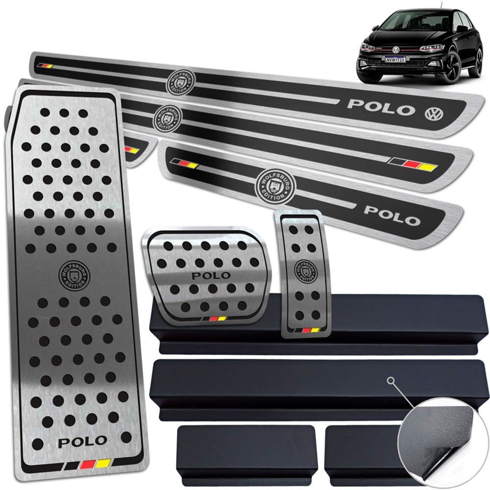 Descanso Pedaleira Automatic Soleira Polo Wolfsburg Ed Preto