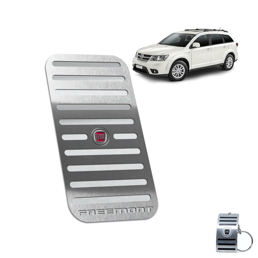 Descanso De Pé Em Aço Inox Fiat Freemont 2011 A 2015 Prata