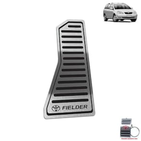 Descanso De Pé Aço Inox Preto Toyota Fielder 2005 A 2008