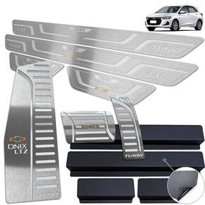 Descanso Soleira Pedaleira Automátic Onix Turbo LTZ 20 Prata