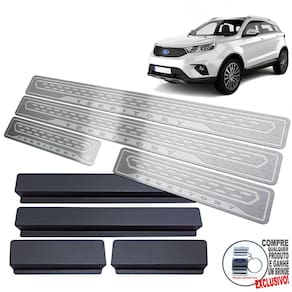 Soleira De Porta Gravação Prata Baixo Relevo Ford Territory