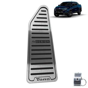 Descanso de Pé Fiat Toro S-Design Aço Inox Preto