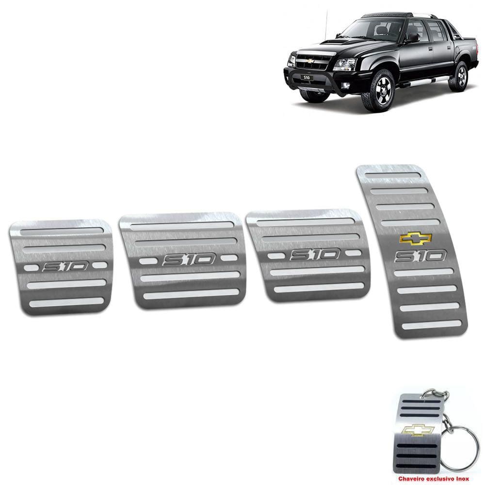 Pedaleira Manual Chevrolet S10 1995 A 2011 2 Portas Prata
