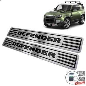 Soleira Land Rover Defender 2020 2021 Preto Baixo Relevo