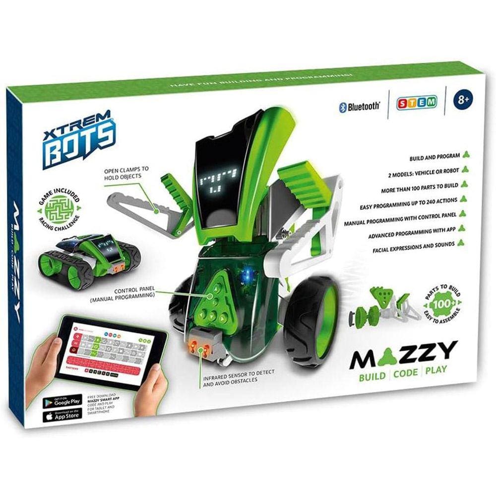 Figura Eletrônica - XTrem Bots Robô Mazzy 100 Peças