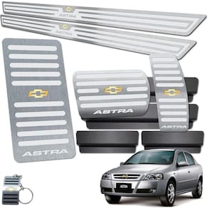 Descanso Pedaleira Automático Soleira Astra 2 Portas Prata