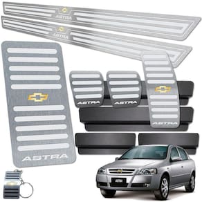 Descanso Pedaleira Soleira Astra 2 Portas Manual Prata