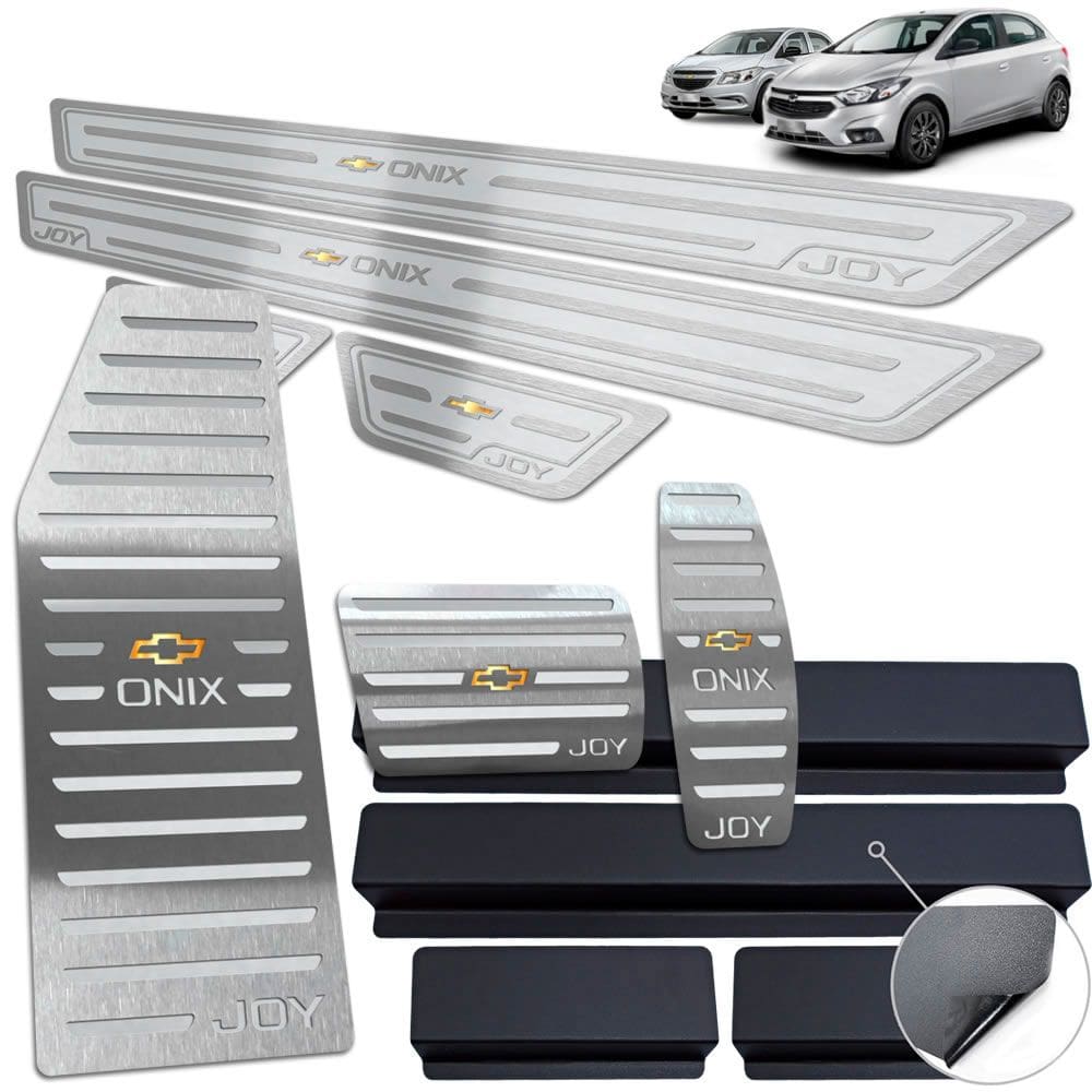 Descanso Pedaleira Automátic Soleira Onix Joy 2013 20 Prata