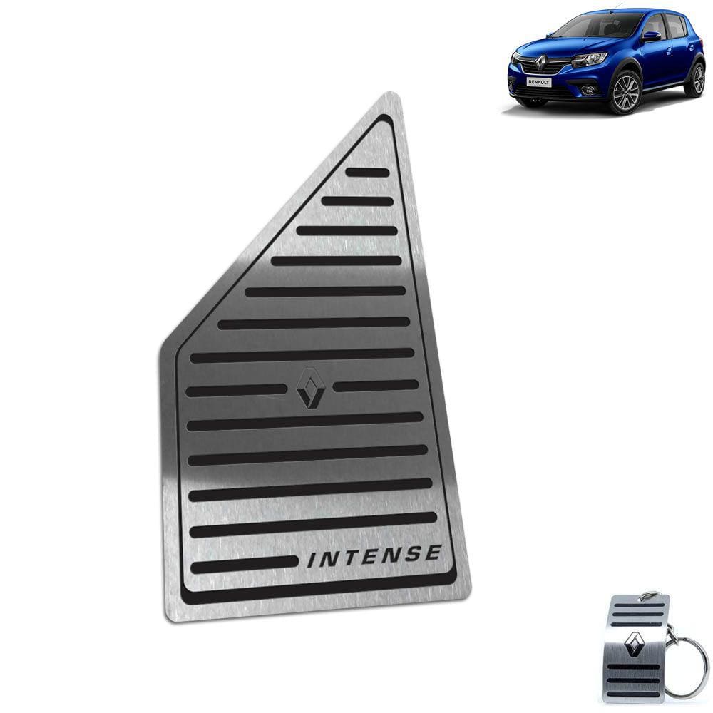 Descanso de Pé Aço Inox Renault Sandero Intense Preto
