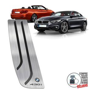 Descanso De Pé Aço Inox Bmw 430i 2013 A 2020 Preto