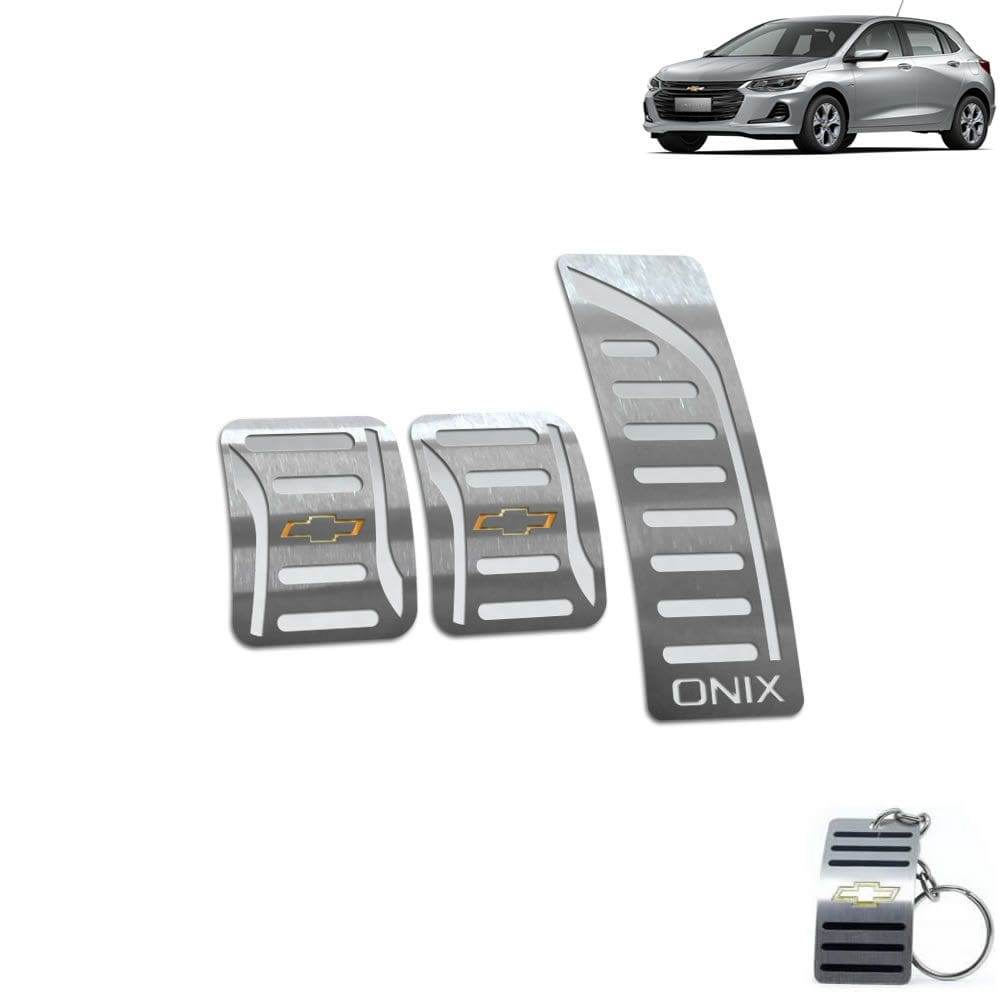 Pedaleira Manual Chevrolet Onix 2020 Prata