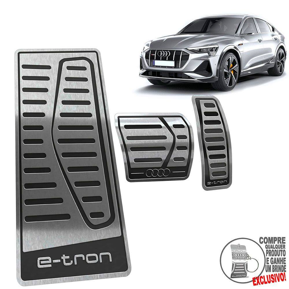 Descanso De Pé + Pedaleira Automático Audi E-Tron Preto