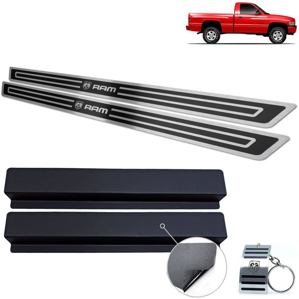 Soleira Dodge Ram 1500 1994 A 2001 Preto Alto Relevo