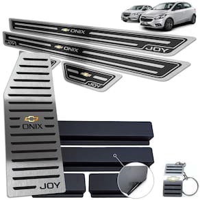 Descanso E Soleira Onix Joy 2013 A 2020 Preto Alto Relevo