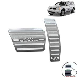 Pedaleira Automático Jeep Grand Cherokee 2000 a 2010 Prata