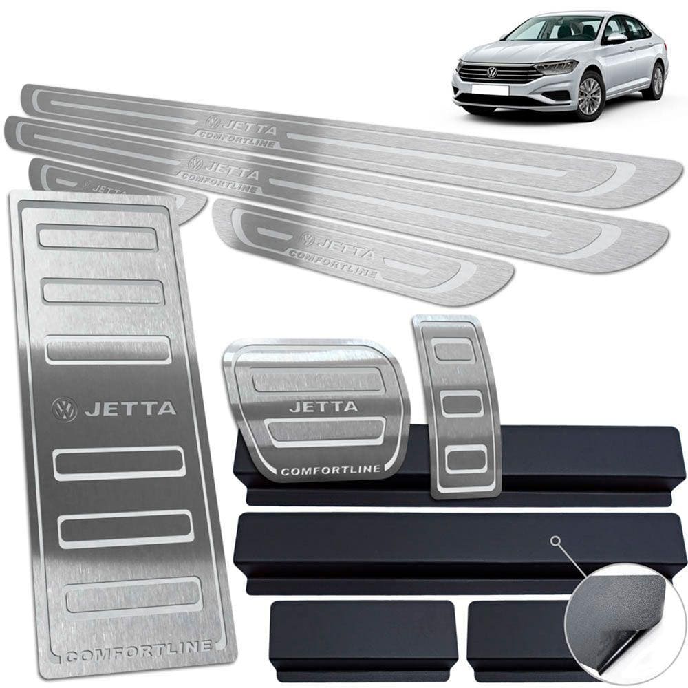 Descanso Pedaleira Soleira Inox Volkswagen Jetta Comfortline