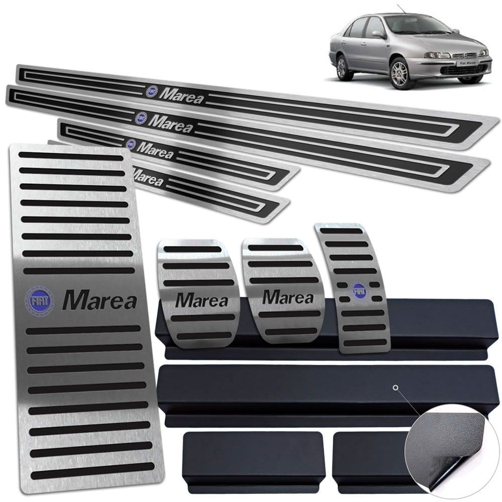 Descanso Pedaleira Soleira Preto Fiat Marea 1998 A 2007