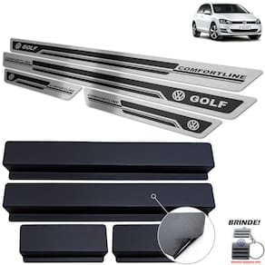 Soleira Volkswagen Golf Comfortline Preto Alto Relevo