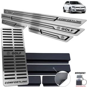 Soleira + Descanso Golf Comfortline Preto Baixo Relevo