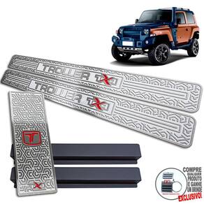 Descanso + Soleira Alto Relevo Troller TX4 2020 2021 2022...
