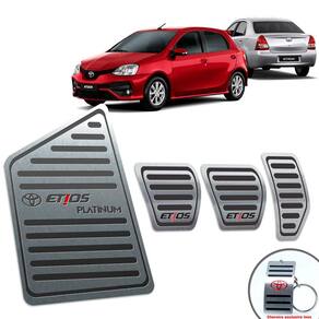 Pedaleira Manual + Descanso Etios Platinum 2014 A 2019 Preto