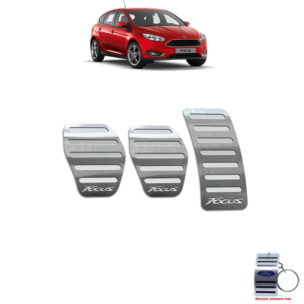 Pedaleira Manual Ford Focus 2019 Aço Inox