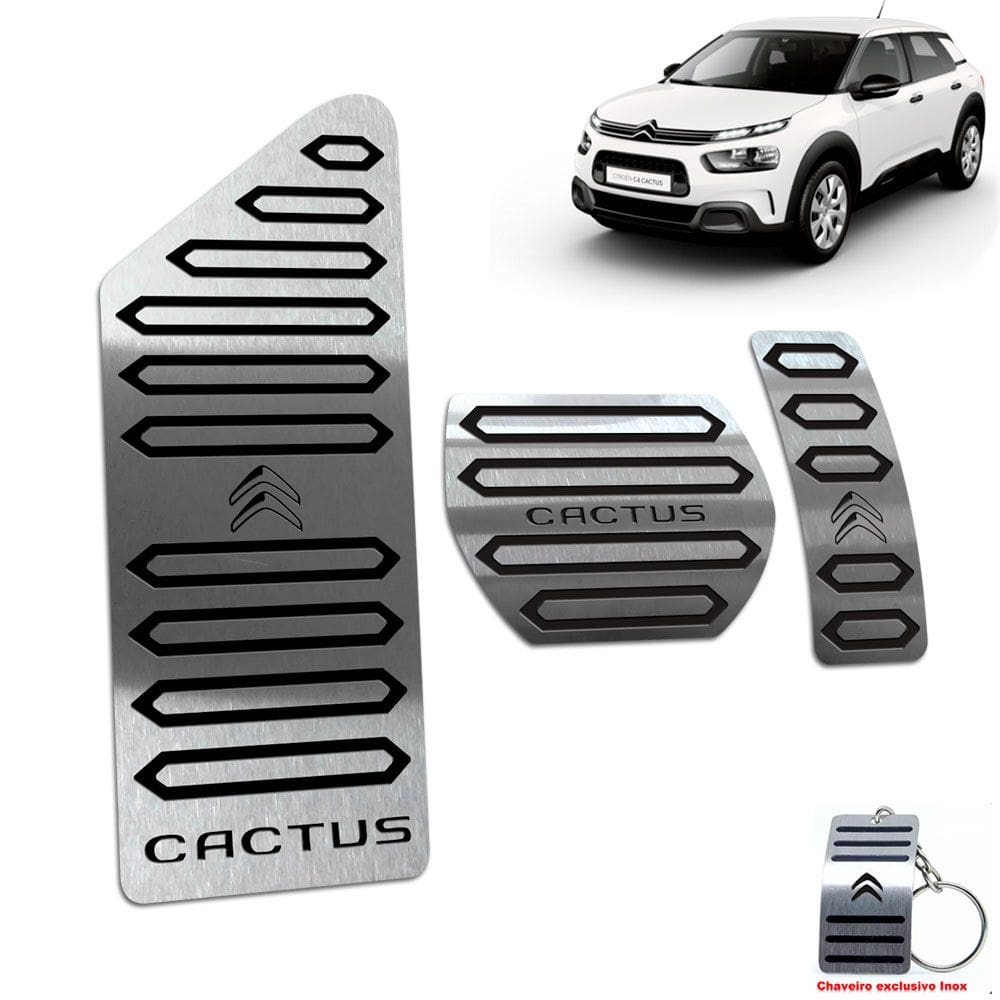 Descanso + Pedaleira Automático Citroen C4 Cactus Preto