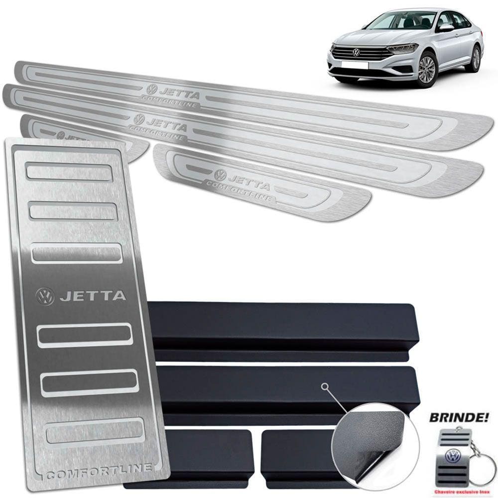 Descanso + Soleira Volkswagen Jetta Comfortline Inox Prata